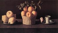 Zurbaran, Francisco de - Still-life with Lemons, Oranges and Rose